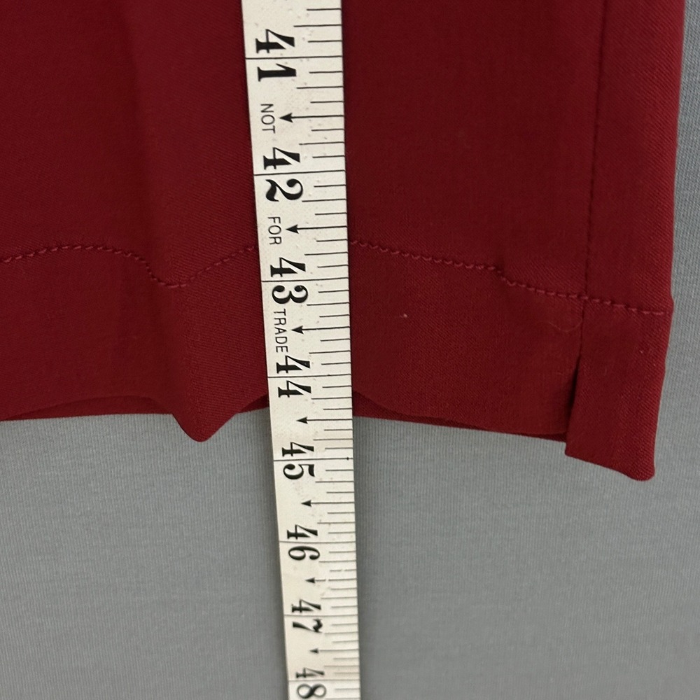 Soft Surroundings Womens Pants Plus 3X Burgundy Pull On Straight Classic Casual - Picture 7 of 13